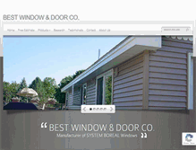 Tablet Screenshot of bestwindowanddoor.com